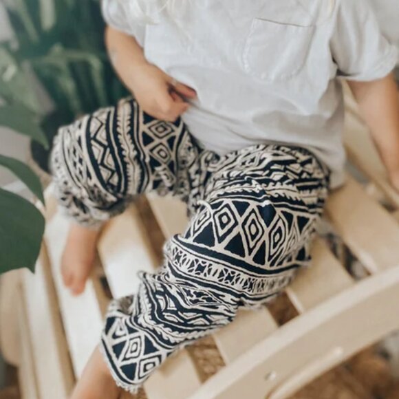 Buddha Pants Other - Buddha Pants Kids Unisex Boho Hippie Harem Pants Black